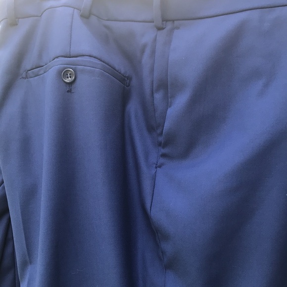 🆓 Tie .2 pcs 🎄CARAVELLI SOLID LIGHT navy blue color like new - Picture 11 of 17